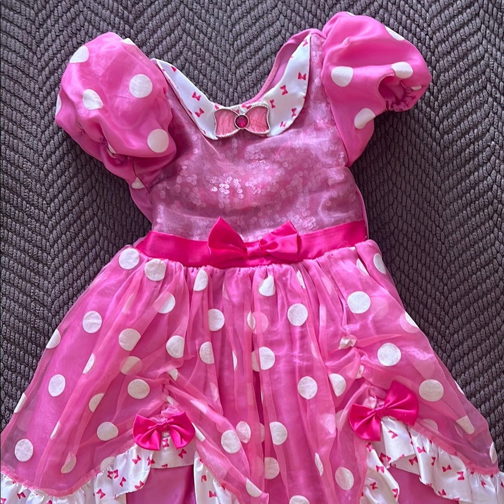 Minnie Mouse Pink Polka Dot Kids Costume